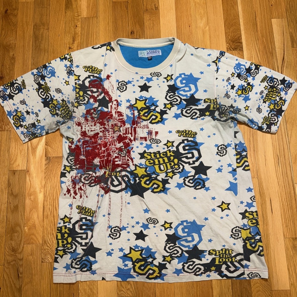 Y2K G-Unit The Heist All Over Print T-Shirt 3XL‎ Hip Hop Streetwear